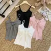 Camisola Estilo Chica Dulce y Picante con Tirante de Lazo para Mujer, Nuevo Diseño Primavera/Verano 2026, Top Delgado y Elegante para Usar en Capas o Solo
