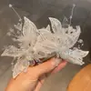 Tocados para el Día del Niño Li Yitong Ciervo Blanco Mismo Pasador Borla de Perla Aire de Hada Pasador Alas de Mariposa Tocados de Elfo