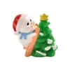 Novidades de Natal: Bonecos de Neve Miniatura Adoráveis e Divertidos em Resina para o Natal Decorações de Micro-Paisagem de Cena de Neve