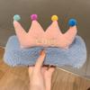 Popular na Internet Pequena Fresca Fofa Pequena Coroa Faixa de Cabelo Bordada Rainha Rosto Simples Lavar o Rosto Saída Diária Versátil Faixa de Cabeça Acessório de Cabeça
