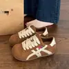 Zapatillas de entrenamiento alemanas retro versátiles de suela gruesa para mujer, zapatillas que aumentan la altura, nuevas zapatillas deportivas casual ligeras súper populares de otoño 2026