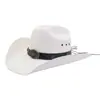AliExpress Amazon Chapéu de Palha de Sarja Endurecida para Homens e Mulheres Chapéu de Pescador Estilo Western Chapéu de Sol com Aba para Praia