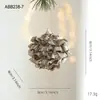 Nueva Bola de Navidad de Espuma Colgante Heterosexual Color Champaña Brillo Brillante Polvo Pegajoso Decoración para Colgar en el Árbol de Navidad Arreglo de Decoración Colgante