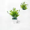 Planta de grama de frutas artificial de 7 galhos para desktop transfronteiriço, mini planta em vaso, decoração de mesa de escritório, flor artificial, pequeno ornamento de bonsai