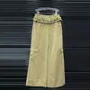 Conjunto de Dos Piezas Verano 2026 Estilo Nuevo Top sin Mangas de Mezclilla Vintage con Cuello Halter + Pantalones de Pierna Ancha con Bolsillos Cargo de Cintura Alta