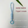 Nuevo Estilo Pulsera Trenzada Anudada para Teléfono Llavero Corto Anti-Pérdida Correa de Muñeca para Taza de Agua Accesorios Versátiles de Dopamina Venta al por Mayor