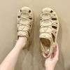 Nuevas Sandalias para Mujer en Verano, Huecas, Transpirables, de Suela Gruesa para Exterior, Antideslizantes, de Moda y Versátiles Sandalias Romanas, Sandalias de Playa