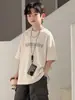 Camiseta de Manga Curta de Verão para Meninos Estilo Coreano Infantil Meia Manga Fresca 2026 Nova Moda de Verão Top Camiseta Tendência