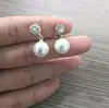 Dos Colores, Sencillo, Ropa de Trabajo Diaria, Diseño de Moda, Pendientes de Borla de Perla, Suaves y Elegantes, Pendientes Dignos