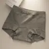 Ropa interior de algodón puro para mujer, antibacteriana, clase A, 60 unidades, algodón peinado, grado 10A, talla grande para mujer, ropa interior de cintura media-alta, bóxer briefs