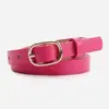 Cinturón Multicolor con Hebilla Ovalada de Pin para Mujer Primavera/Verano 2026, Adecuado para Jeans y Vestidos, Cinturón Decorativo de Alta Gama para Mujer