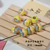 Cadena para Teléfono Móvil DIY de Hamburguesa con Cuentas Pintadas a Mano Encaje Punto Joyería Hecha a Mano Accesorios de Cuentas Sueltas Accesorios de Nicho Coloridos Ins