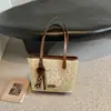 Bolso de mano retro casual con estampado de leopardo, gran capacidad, adecuado para ir al trabajo, bolso de hombro, bolso de axila, estilo nuevo, bolso de mano versátil y moderno