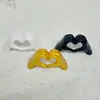 Joyería Sencilla, Adornos de Corazón, Manualidades de Vinilo, Decoración de Escritorio de Dormitorio, Adornos de Gestos, Regalos de Cumpleaños al por Mayor