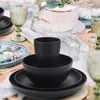 Conjunto de Tigelas e Pratos Transfronteiriços Palha de Trigo Tigela Doméstica Copo Prato Talheres Portáteis Prato de Jantar Prato de Copo Tigela de Arroz