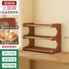 Estante para Tazas de Té Mesa de Té Estilo Antiguo Estante Bogu Chino Mesa de Sala de Té Pequeño Juego de Té Soporte de Exhibición Tetera de Arcilla Púrpura