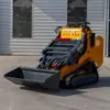 Carregadeira de esteira de fábrica, Nivelamento de terras agrícolas, Manuseio e limpeza de armazéns, Carregamento e descarregamento de caminhões customizados para exportação