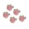 Pinza para el pelo coreana rosa dulce de chica mariposa melocotón, pinza lateral versátil para salir, para trenzas, para flequillo