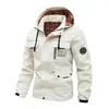 Chaqueta de hombre con capucha desmontable talla europea, cortavientos impermeable ligero para exteriores, abrigo con capucha para senderismo para parejas