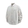 Marca de moda funcional para exteriores Serie Montaña Rumeng Camisa de manga larga de trabajo para hombre, corte holgado, chaqueta casual dos en uno para otoño