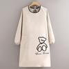 Mono grueso con forro polar de manga larga, cálido y antiincrustante, ropa exterior para adultos, ropa de trabajo LGown de otoño e invierno, abrigo cortavientos para exteriores para mujer