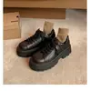 Versión de Piel de Vaca de Zapatos Individuales Versátiles de Encaje Estilo Británico Clásico con Punta Redonda, Zapatos de Cuero Derby de Tacón Bajo para Mujer, Piel Genuina, Primavera y Otoño