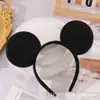 Faixa de Cabelo com Laço de Bolinhas do Mickey Desenho Animado Meninas Fofo Mickey Mouse Performance Infantil Acessórios Decorativos para Cabelo Faixa de Cabelo Transfronteiriça