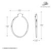 Aretes de círculo de borla francesa de tubo hueco retorcido de plata esterlina 925 transfronterizos, ins de personalidad exagerada, joyería de oreja de lujo ligero