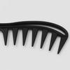 Pente Espinha de Peixe Cabo Pente de Dentes Largos Pente Textura Espinha de Peixe Pente Vazado para Cabelo com Óleo Pente Grande para Trás Masculino