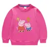 Suéter de punto para niños y niñas 2023 nueva ropa de primavera y otoño ropa infantil cerdo de dibujos animados Bebé Niño niña pequeña manga larga moda