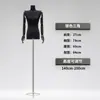 Tienda de ropa maniquí negro de hombros descubiertos accesorio muñeca femenina de medio cuerpo maniquí de ropa para mujer soporte de exhibición en ventana de hombro en ángulo recto cuerpo completo