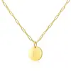 Design de Nicho Sentido Rodada 26 Letra Pingente Pam Colar Feminino Fashionable Versátil Estilo ins Corrente para Clavícula Colar