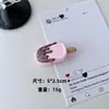 Novo Acessório de Cabelo Estilo Dongdaemun Coreano Feijão Doce Sorvete Bico de Pato Presilha para Cabelo para Estudantes Meninas Clipe para Franja
