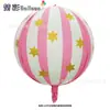 Globo Planeta 4D de 22 Pulgadas con Diseño Impreso para Decoración de Fiesta de Cumpleaños, Decoración de Celebración, Decoración de Fondo para Banquetes, Globo de Papel de Aluminio