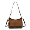 Bolso de ante para debajo del brazo 2026 nuevo, un bolso elegante y versátil para el día a día, un bolso cruzado versátil, un bolso de mano para mujer y un bolso de hombro
