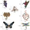 Broche libélula esmaltado goteado transfronterizo ramillete moda femenina pedrería pin animal broche dibujos animados venta al por mayor