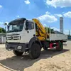 País de Exportação Três Reinos Cinco Norte Ben Tração 4*2 Xcmg 8 Toneladas 10 Toneladas 15 Toneladas Caminhão Guindaste Lança Telescópica Preço Fornecimento Direto da Fábrica
