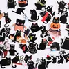 Caja de Pegatinas Creativas Lindas de Gato Hakimi Gatito Negro Pegatinas Autoadhesivas Pegatinas Decorativas para Cuaderno