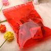 Saco de plástico translúcido direto da fábrica saco de osso vermelho 16*24cm saco de plástico vermelho impressão pode ser Atacado