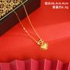 Collar de oro arena multiestilo letras para mujer oso lindo amor popular accesorios versátiles productos populares calientes suministro directo de fábrica
