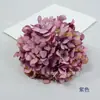 Flor de hortênsia artificial estilo europeu 54 pétalas com pétalas pintura a óleo hortênsia salão de casamento arranjo de flores decoração de caixa de presente
