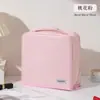 Bolsa de maquiagem de grande capacidade, nécessaire portátil para mulheres, design de suporte em PVC, grande capacidade, multifuncional e à prova d'água