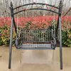 Xinjiang Atacado Cadeira de Balanço de Ferro para Pátio Externo para Múltiplas Pessoas para Uso Doméstico, Balanço para Jardim Externo de Villa, Quintal Pequeno, Varanda Popular