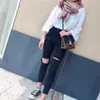 Novo Cachecol Feminino de Inverno Estilo Coreano Versátil Outono e Inverno Xale Espessado Lã Tricotada Cachecol Estilo Coreano ins de Estudante