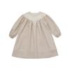 Jinrui Lou2026 Vestido Base para Salidas de Otoño e Invierno Algodón Estampado Bordado Manga Larga Colección Niñas Mayoreo