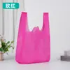 En stock bolsa chaleco no tejida bolsa personalizada para supermercado bolsa de embalaje súper bolsa tote termosellada bolsa de compras personalizada bolsa ecológica