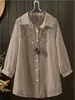 Exportación de Fábrica Fuente Talla Grande Ropa de Mujer Transfronteriza Holgada y Elegante Tallas Grandes Tops Venta de Liquidación Colección