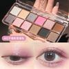 Ming Xizhi Paleta de Sombras de Ojos Colorida Multiusos Doce Colores Paleta de Cemento Nueva Paleta de Sombras de Ojos 2025 Paleta de Maquillaje Transfronteriza