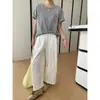 Sinan Top Moderno Aluno Nota 10 Minimalista Francês Estampa de Letras Gola Redonda Solto Casual Manga Curta Camiseta Sn8844