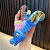 Chaveiro de Dinossauro Retrátil Desenho Animado Criativo Jacaré Alívio de Estresse Brinquedo de Pegadinha Presente de Aniversário Chaveiro de Carro Venda por Atacado